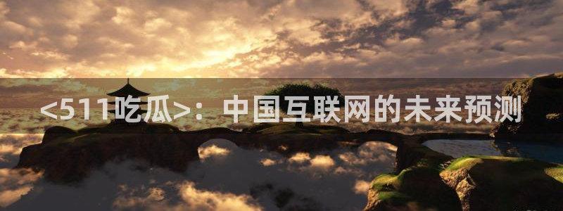 www.黑料.com：<511吃瓜>：中国互联网的未来预测