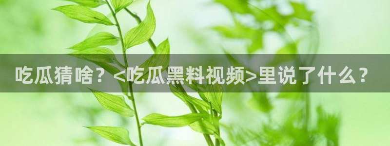 51吃瓜网每日榜单今日:吃瓜猜啥?<吃瓜黑料视频>里说了什么?